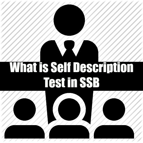 What is Self Description Test in SSB