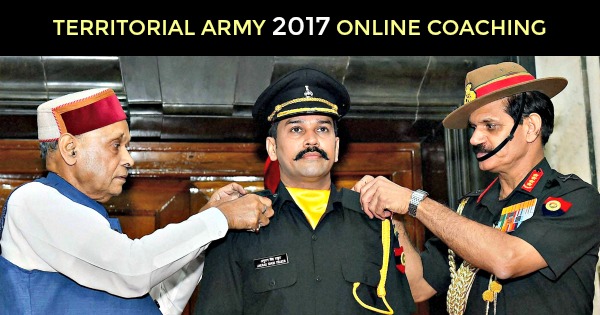 TERRITORIAL ARMY 2017 ONLINE COACHING