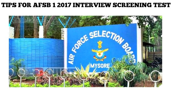 Tips for AFSB 1 2017 Interview Screening Test