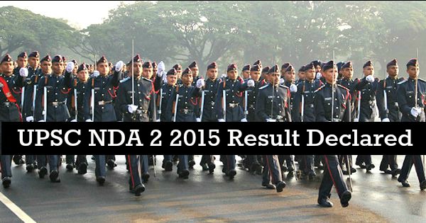 UPSC NDA 2 2015 Result Declared