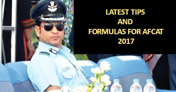 Golden Tips and Formulas for AFCAT 1 2017 Entry