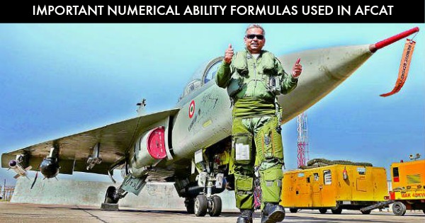 Important Numerical Ability Formulas Used in AFCAT