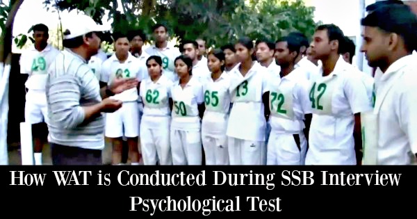 How WAT is Conducted During SSB Interview Psychological Test