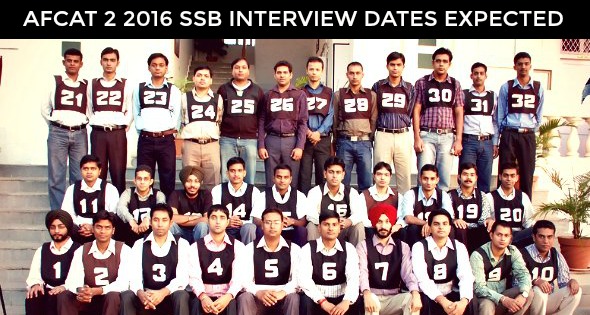 AFCAT 2 2016 SSB INTERVIEW DATES EXPECTED