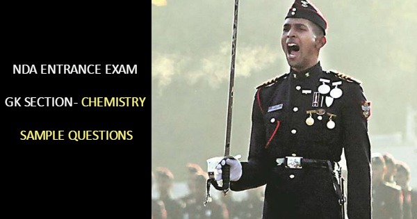 NDA 2017 Exam Chemistry Sample Questions
