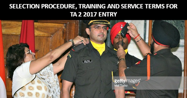 Selection Procedure Training and Service Terms For TA 2 2017 Entry