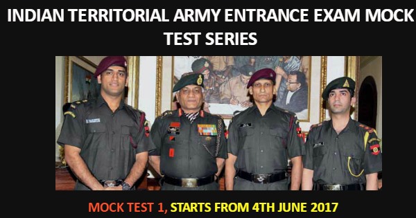 Territorial Army 2 2017 Mock Test 1