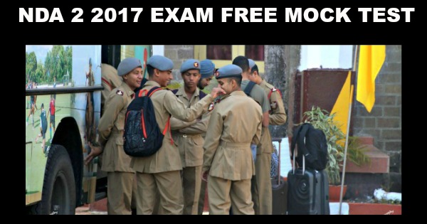 NDA 2 2017 Exam Free Mock Test