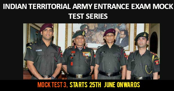 Territorial Army 2 2017 Mock Test 3