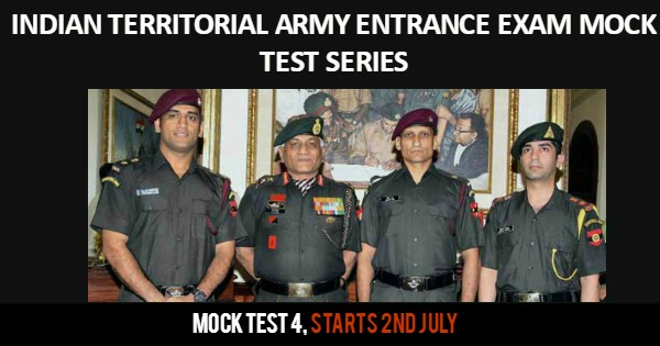 Territorial Army 2 2017 Mock Test 4
