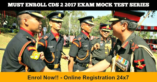 Must Enroll CDS 2 2017 Exam Mock Test Series
