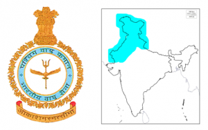 7 Commands of Indian Air Force Headquarters Insignia Flags