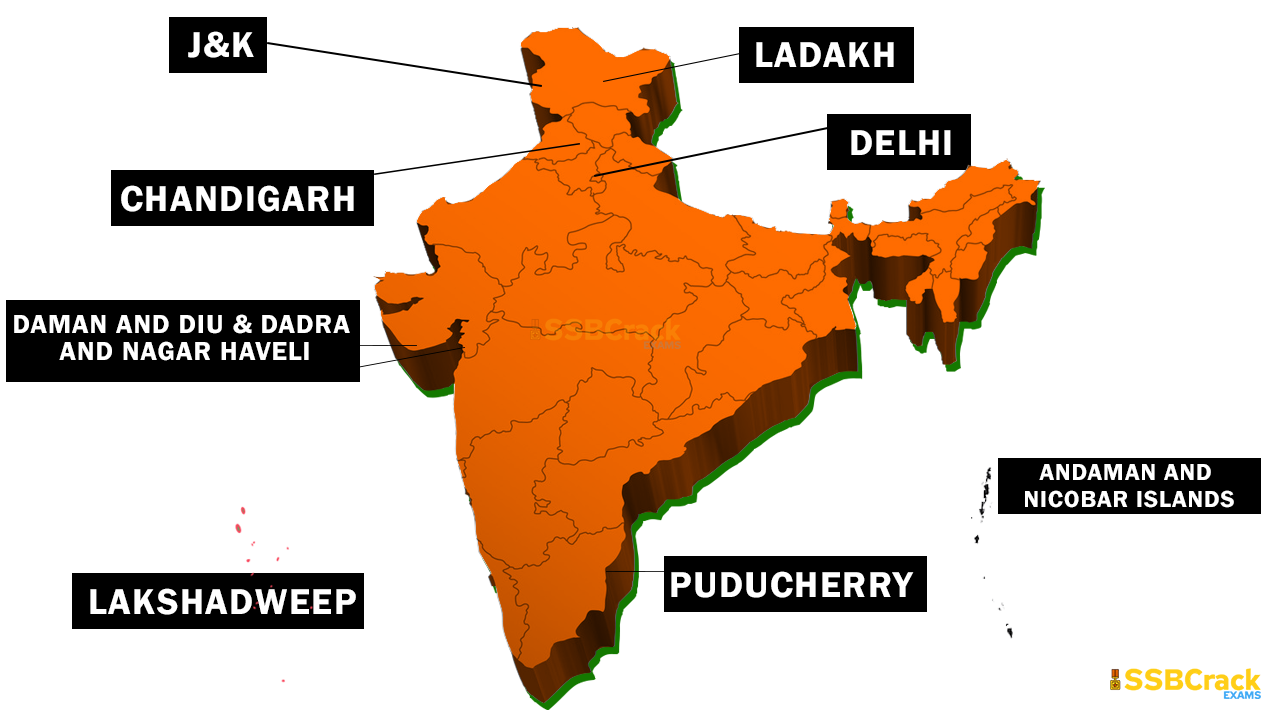 8 Union Territories of India Explained In Detail [UPDATED 2020]