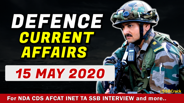 15-May-2020-Defence Current Affairs