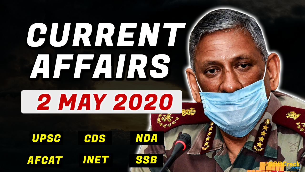 2 May 2020 - Current Affairs