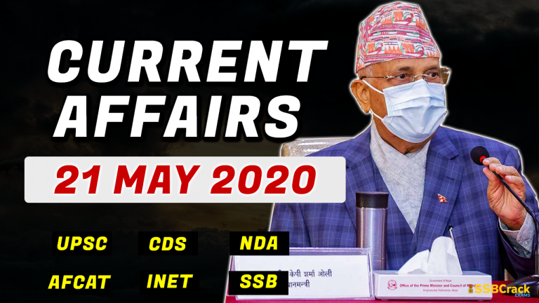 21 May 2020 Current Affairs