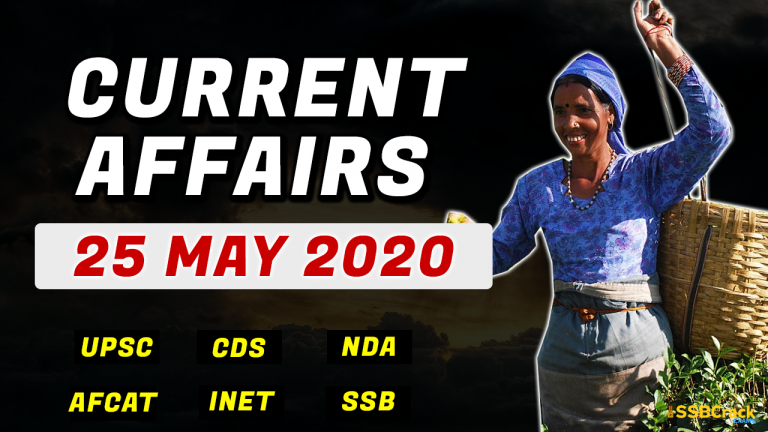 25 May 2020 Current Affairs