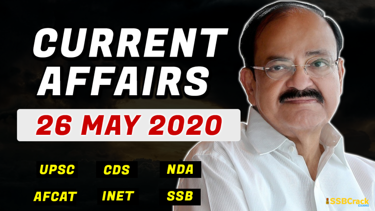 26 May 2020 Current Affairs