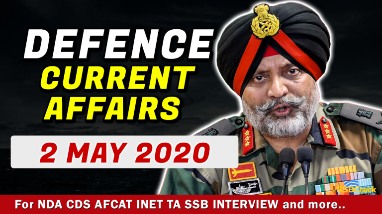 defence current affairs 2 may 2020