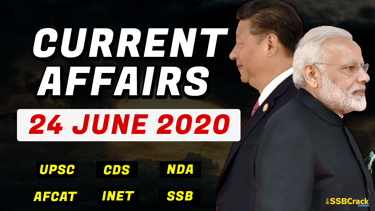 24 June 2020 Current Affairs