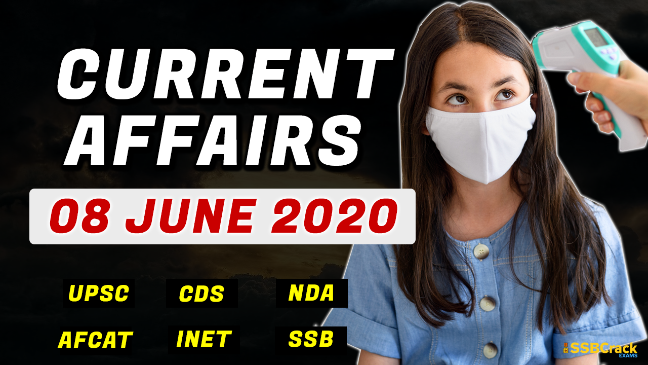 8 June 2020 Current Affairs