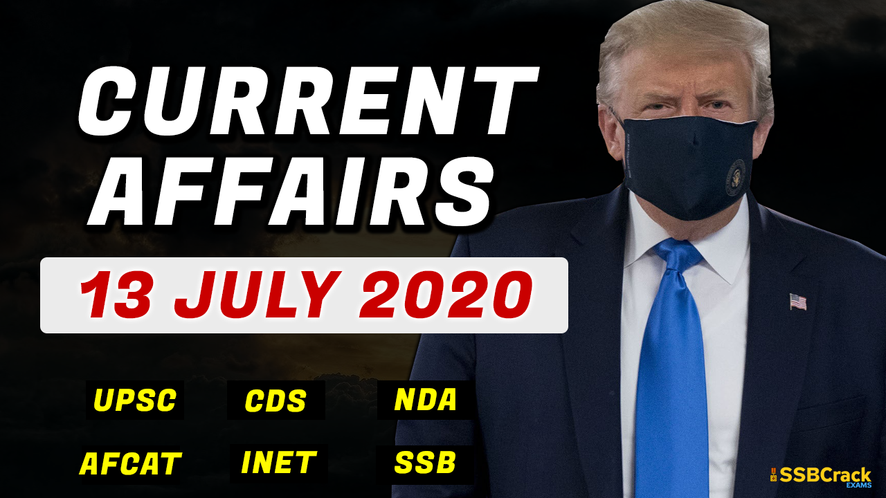 13 July 2020 Current Affairs