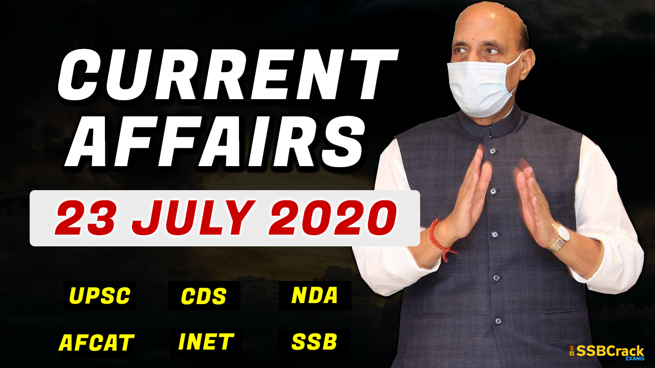 23 July 2020 Current Affairs