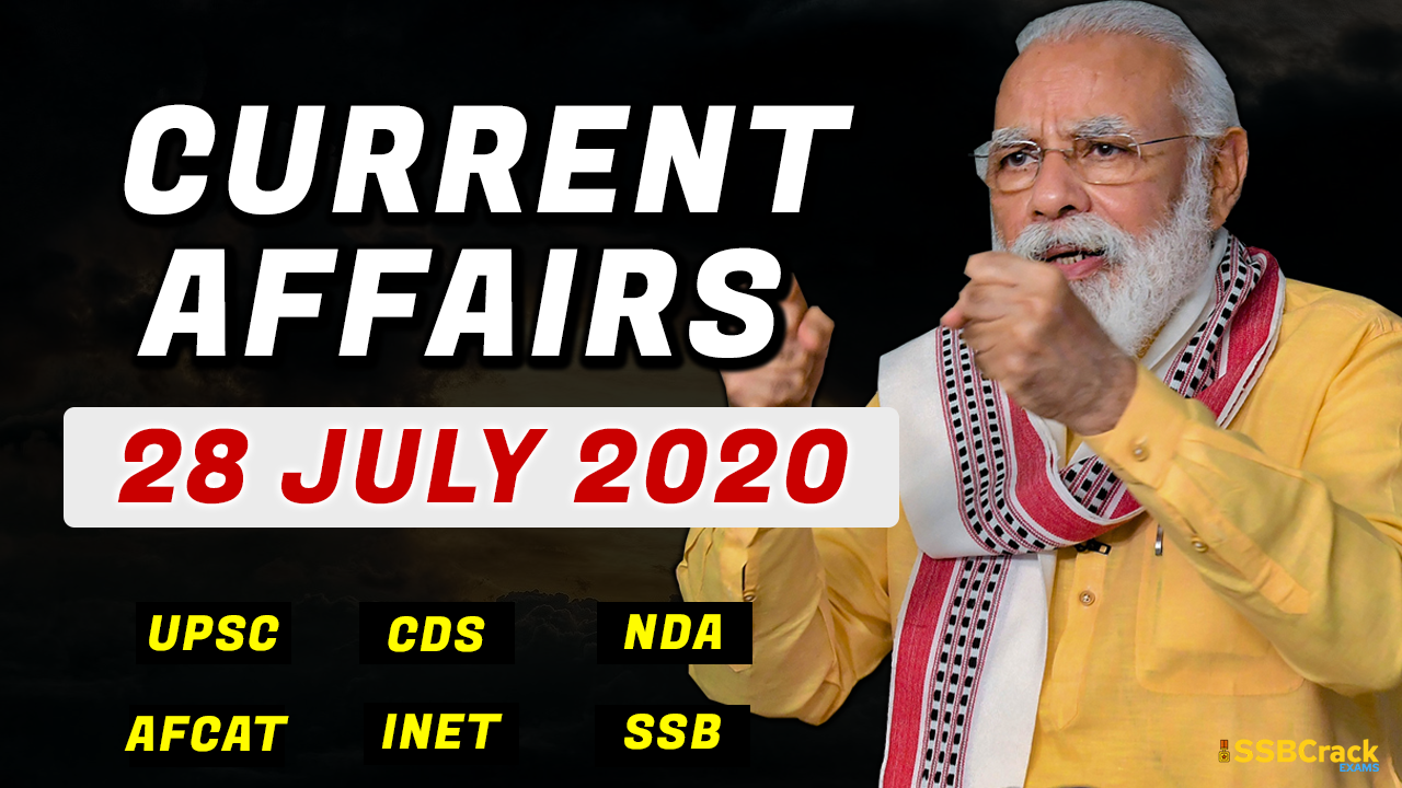 28 July 2020 Current Affairs