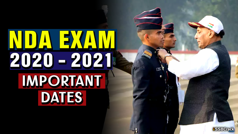 NDA Exam 2020 - 2021 Calendar