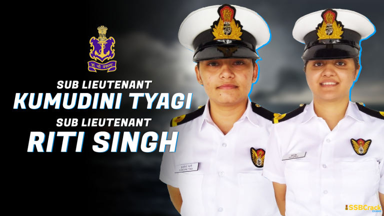 Sub Lieutenant Kumudini Tyagi Sub Lieutenant Riti Singh