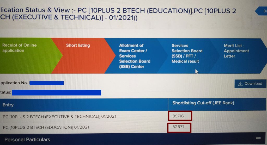 102 Btech Navy Cut Off