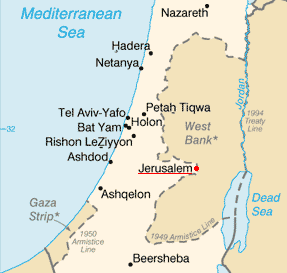 Jerusalem Israel Map