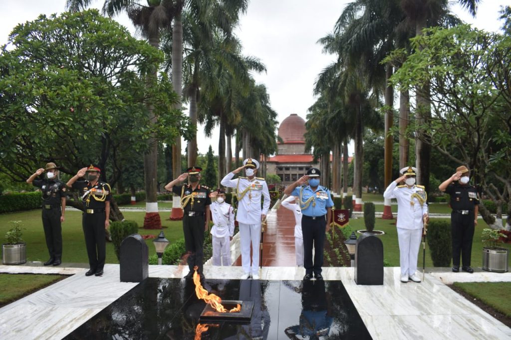 all three service chiefs visited the national defence academy nda 1 1