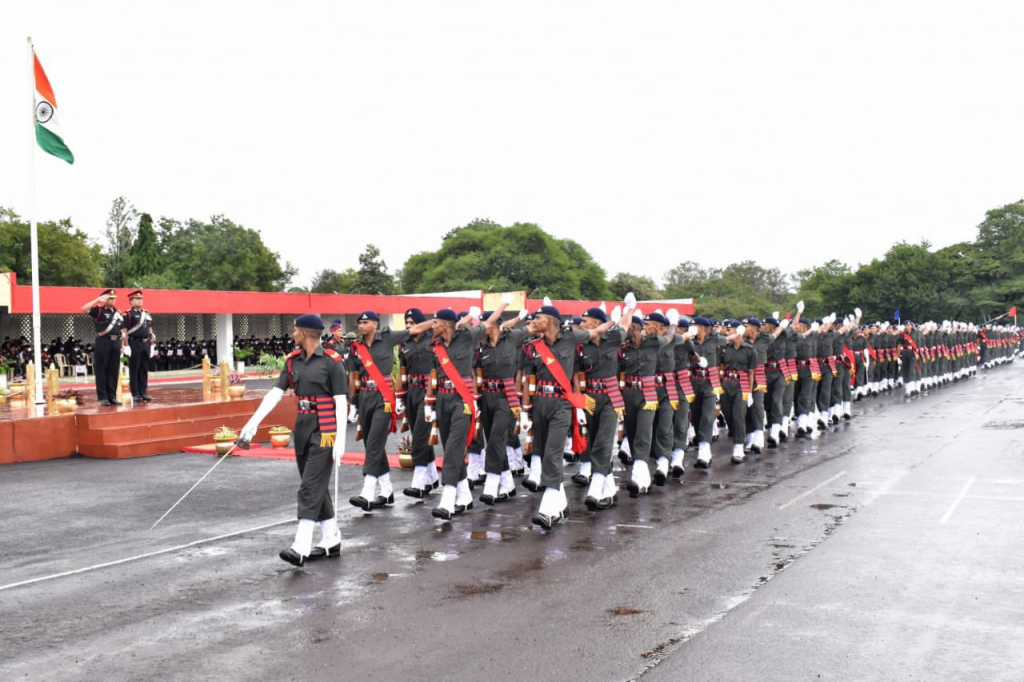 550 young soliders passing out parade held at artillery centre nasik road camp
