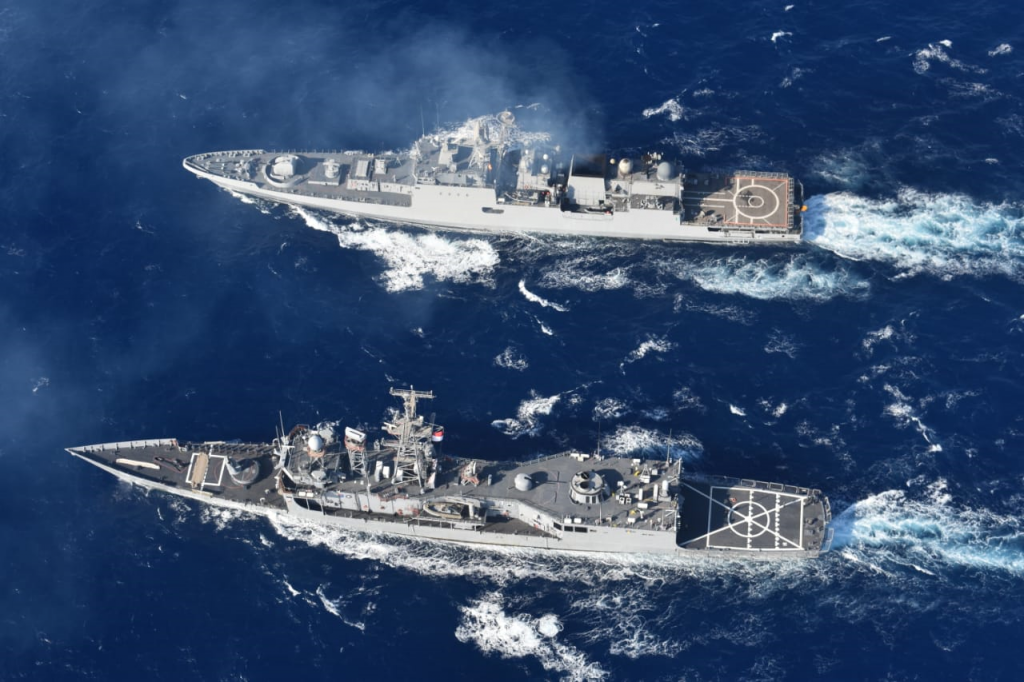 ins tabar conducts maritime partnership exercise with egyptian navy 1
