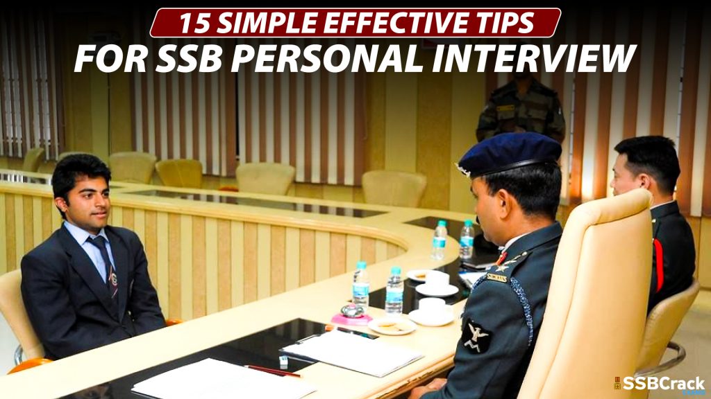 15 Simple Effective Tips for SSB Personal Interview