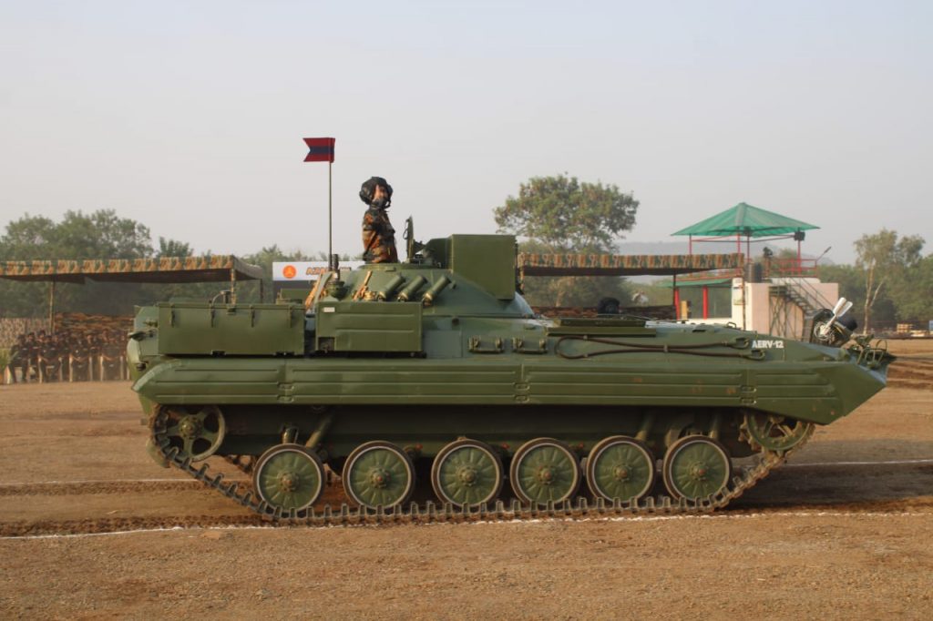 indian army inducts indigenously developed armoured engineer reconnaissance vehicle aerv
