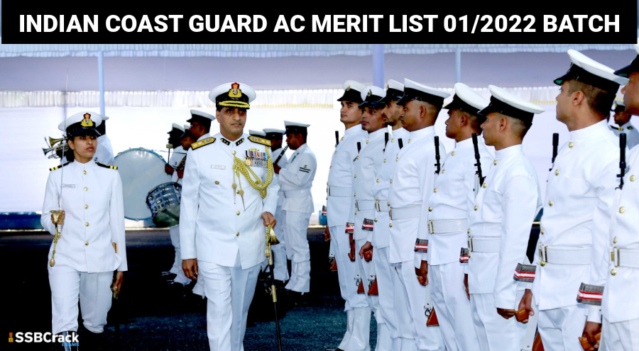 indian coast guard assistant commandant merit list 2022 batch