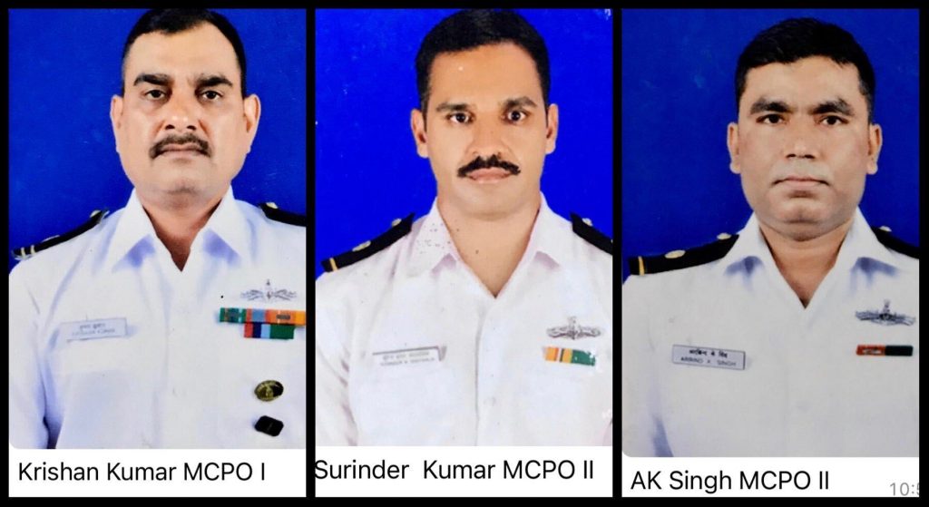 3 indian navy personnel lost their lives by an explosion in ins ranvir 2
