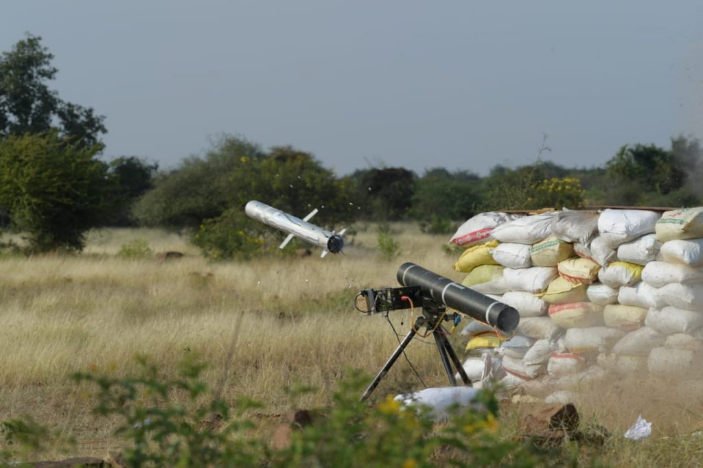 drdo successfully flight tests indigenously developed man portable anti tank guided missile mpatgm