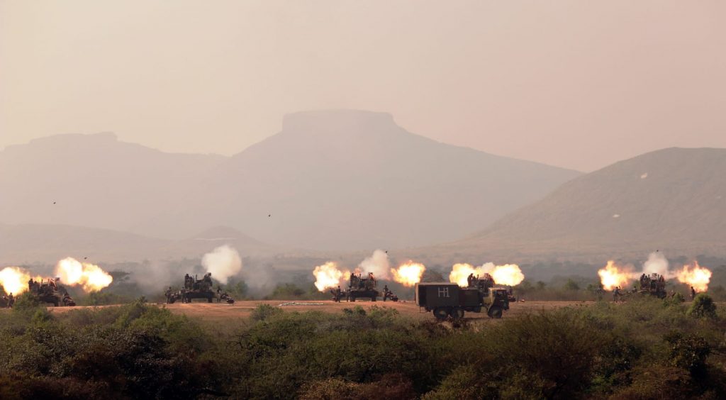 exercise topchi regiment of artillery 1