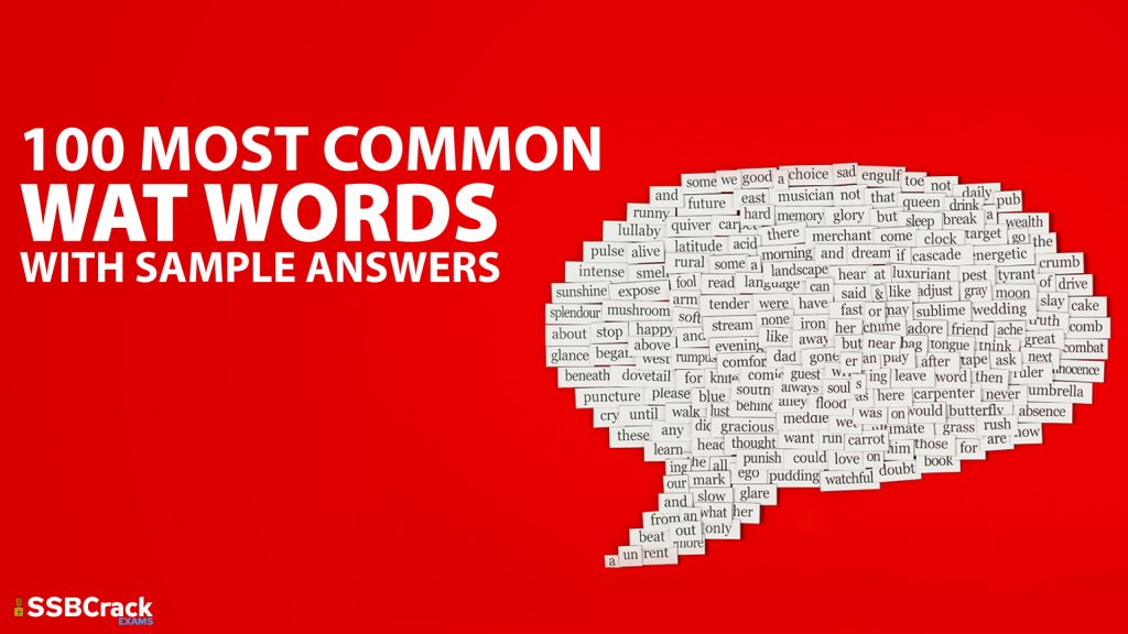 100 Most Common WAT Words With Sample Answers
