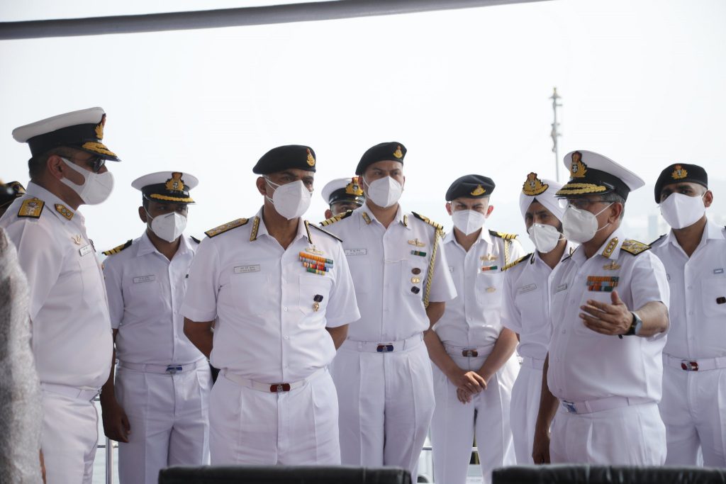 chief of naval staff admiral r hari kumar reviews preparations for presidents fleet review