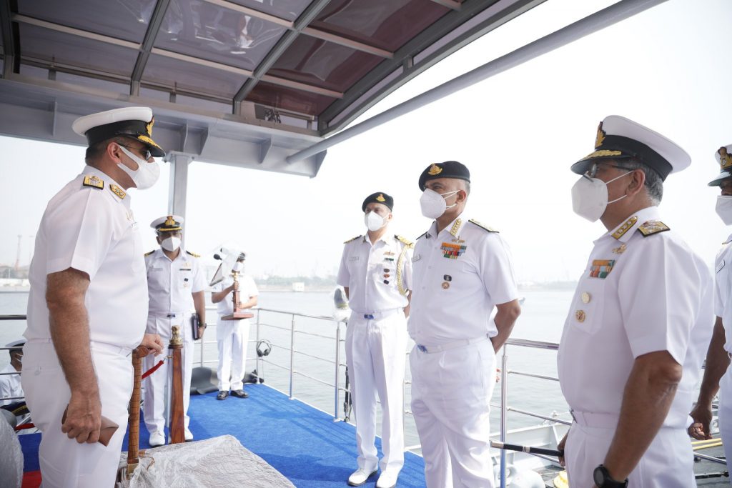 chief of naval staff admiral r hari kumar reviews preparations for presidents fleet review 2
