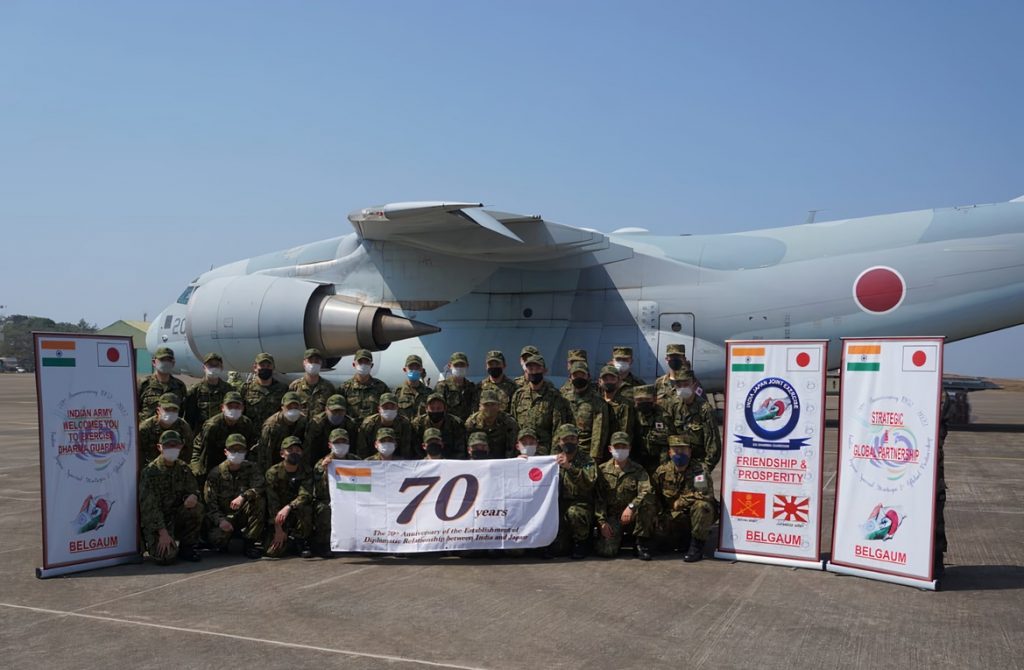 india and japan joint exercise ex dharma guardian 2022