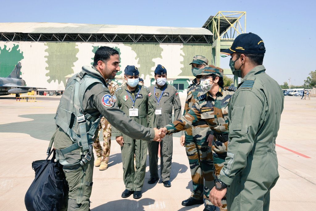 indian air force and royal air force oman contingents prepare for exercise eastern bridge vi