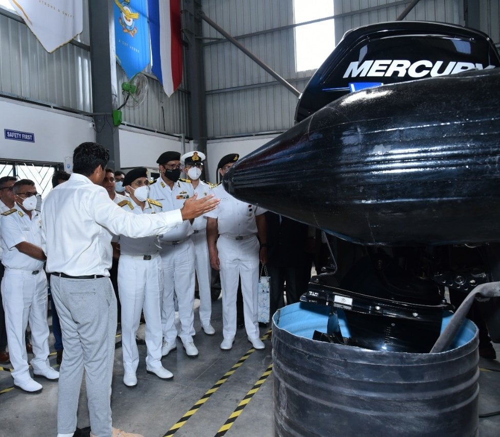 navy vice chief reviews progress of new personal air mobility vehicle varuna 4