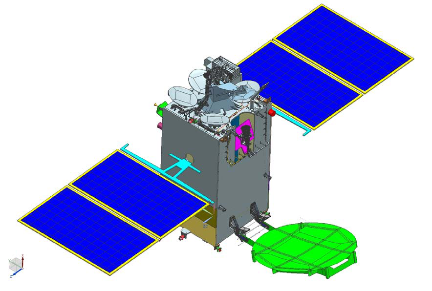GSAT 7A in delpoyed configuration