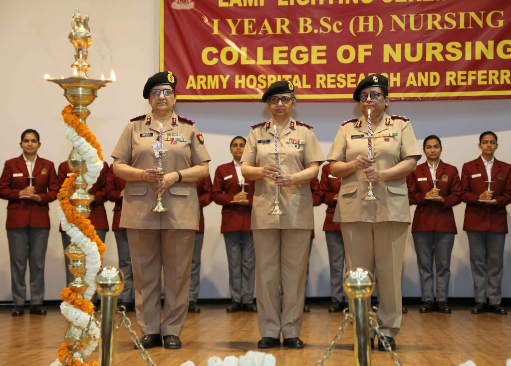 lamp lighting ceremony of military nursing service college of nursing 1