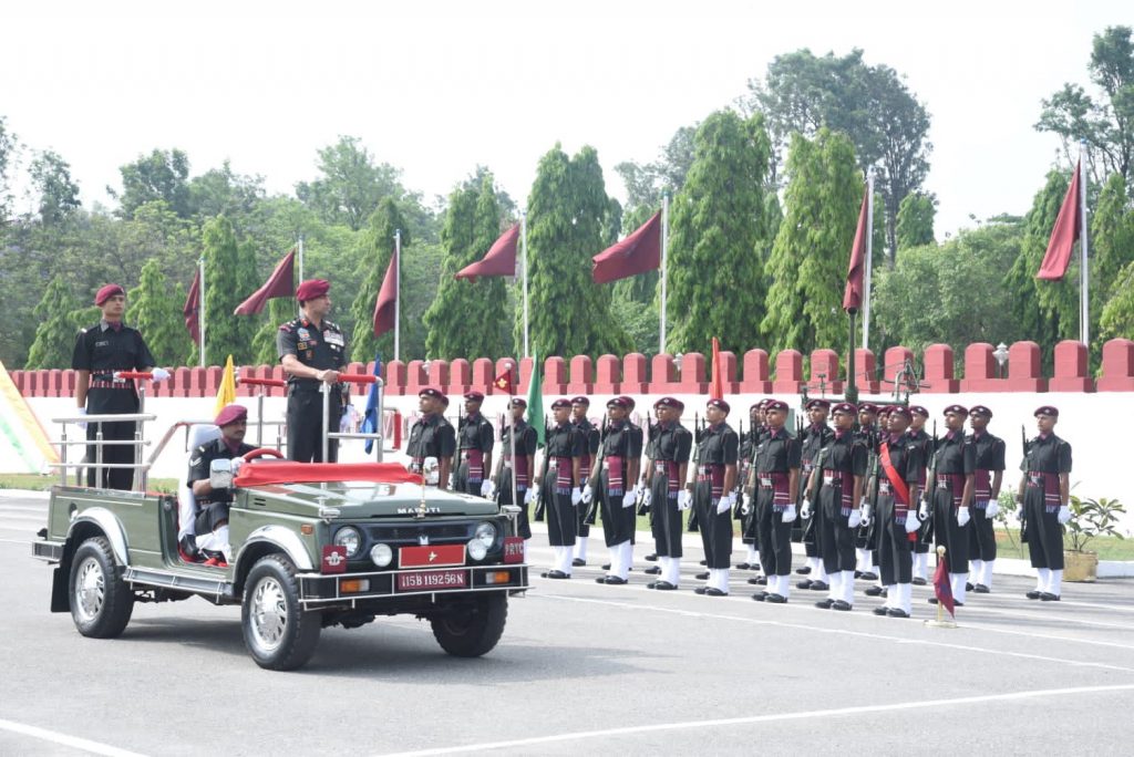 55 young paratroopers passing out parade held at parachute regiment training centre